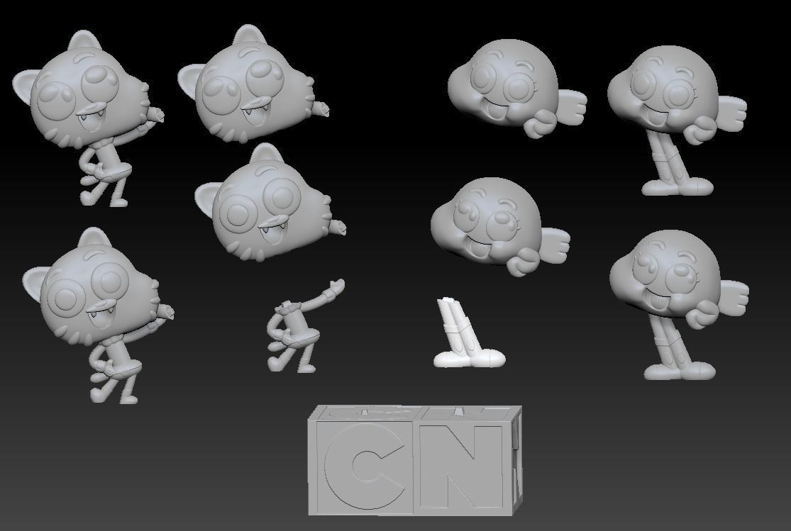 Gumball-Darwin  3D print model_2