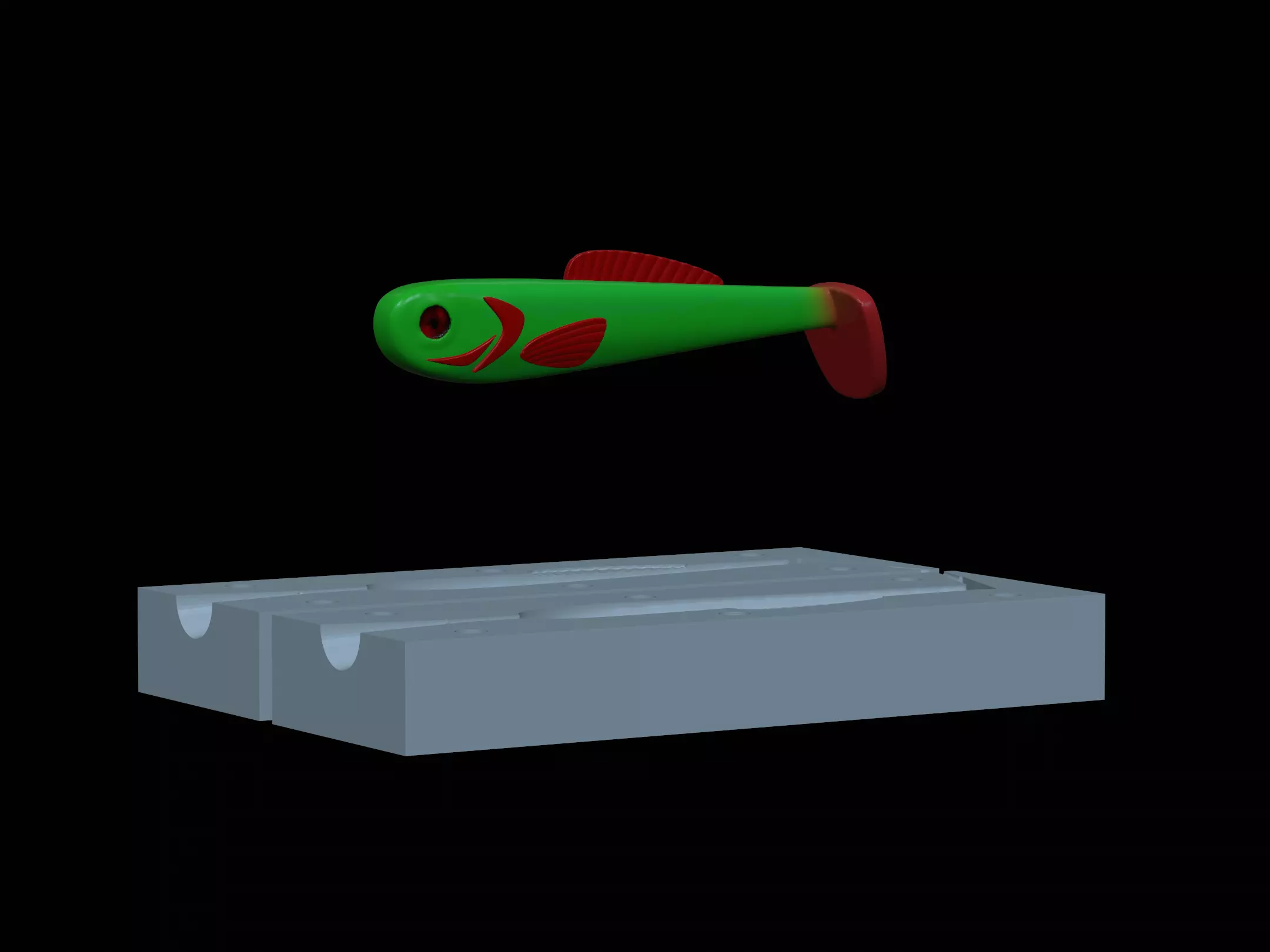 AM BAIT FISH 10CM HOOF FORM FOR PREDATOR FISHING Free 3D print model