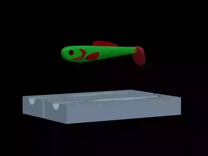 AM BAIT FISH 10CM HOOF FORM FOR PREDATOR FISHING Free 3D print model