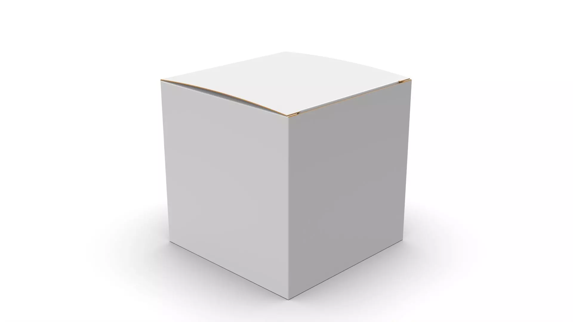 Packaging box cube 80x80x80mm DIE-CUT INCLUDE IN FILES Texture