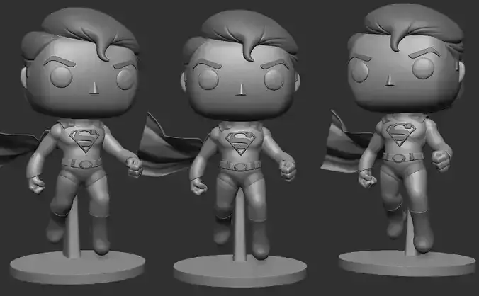 SUPERMAN Funko pop 3D print model