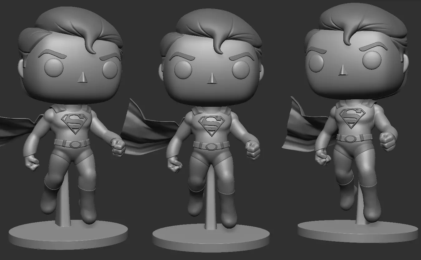 SUPERMAN Funko pop 3D print model_0