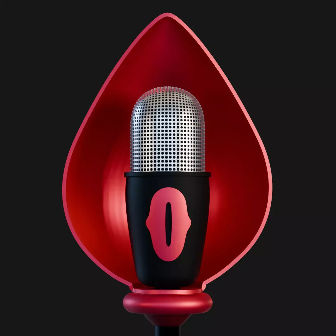 alastor microphone staff 3D print model