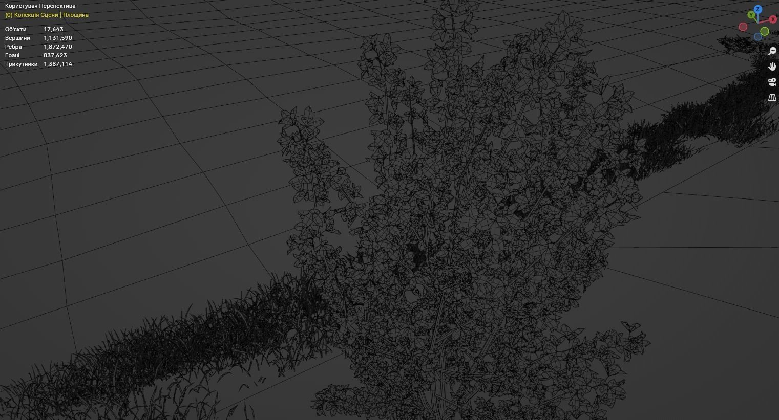 Lake in the forest 3D model_12