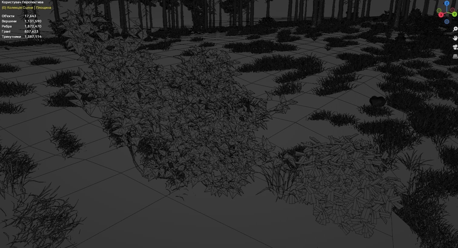 Lake in the forest 3D model_10