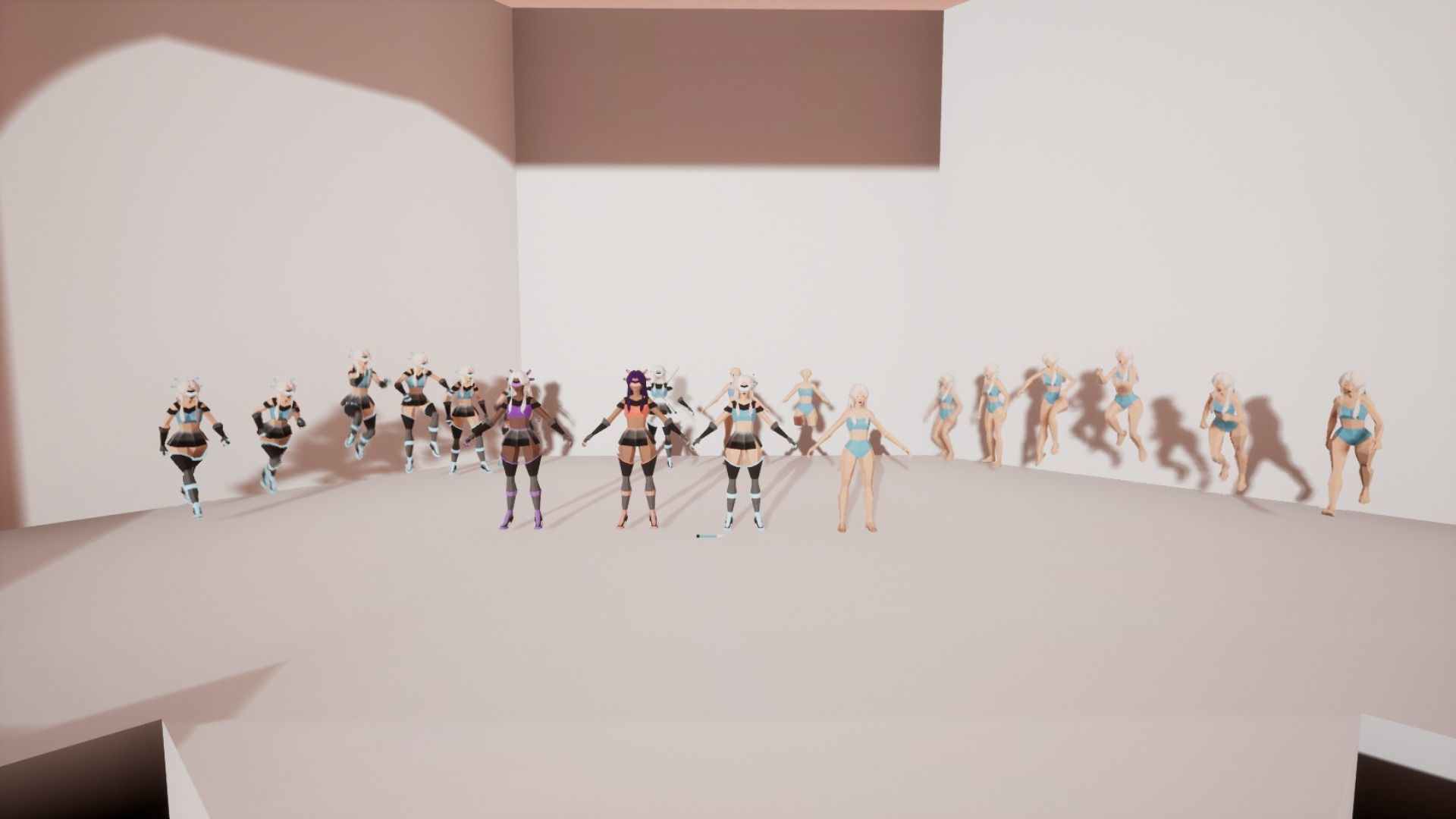 CYBERGIRL - Low Poly Style Female Character Low-poly 3D model_15