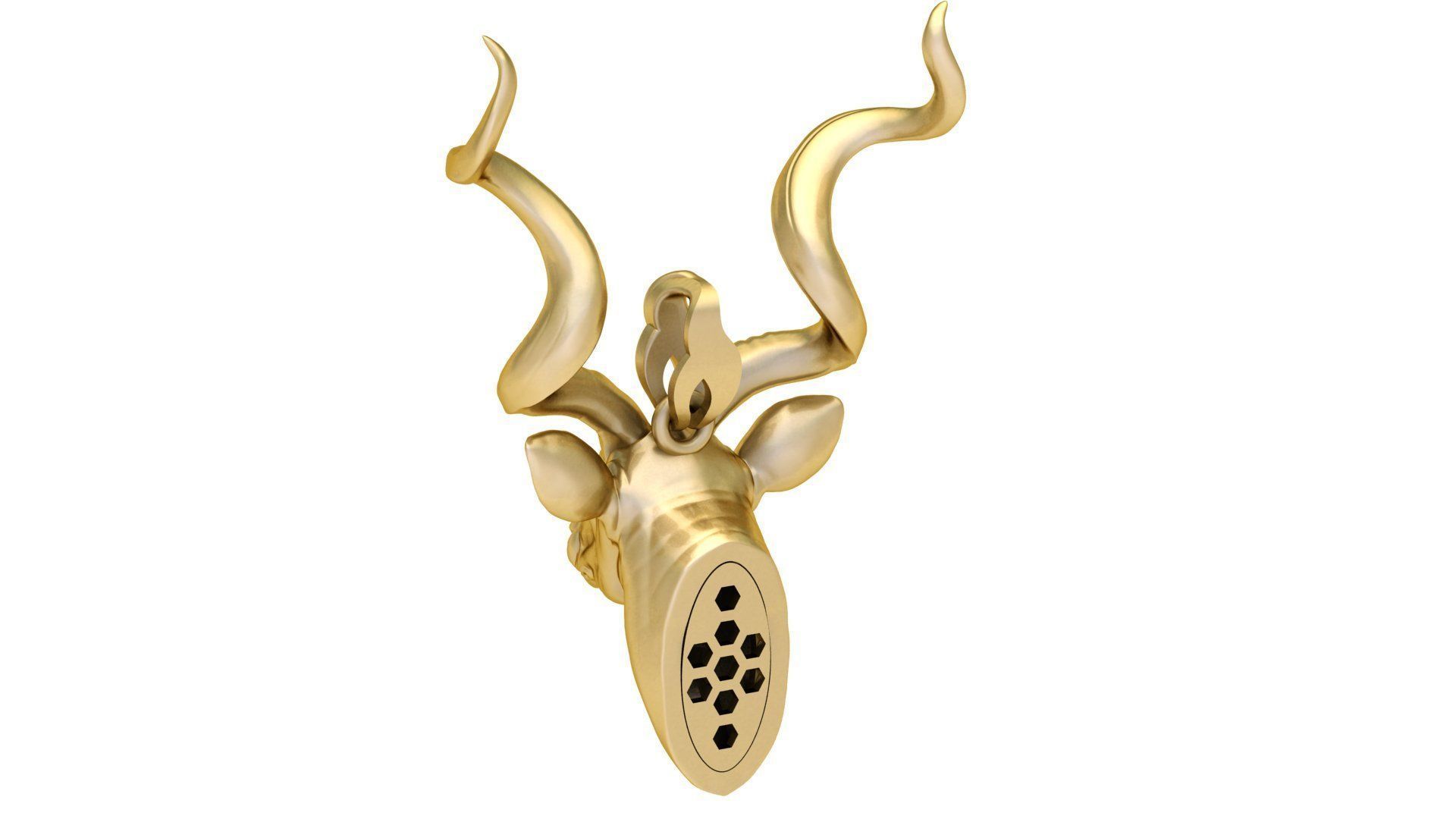 Antelope Pendant 3D print model_2