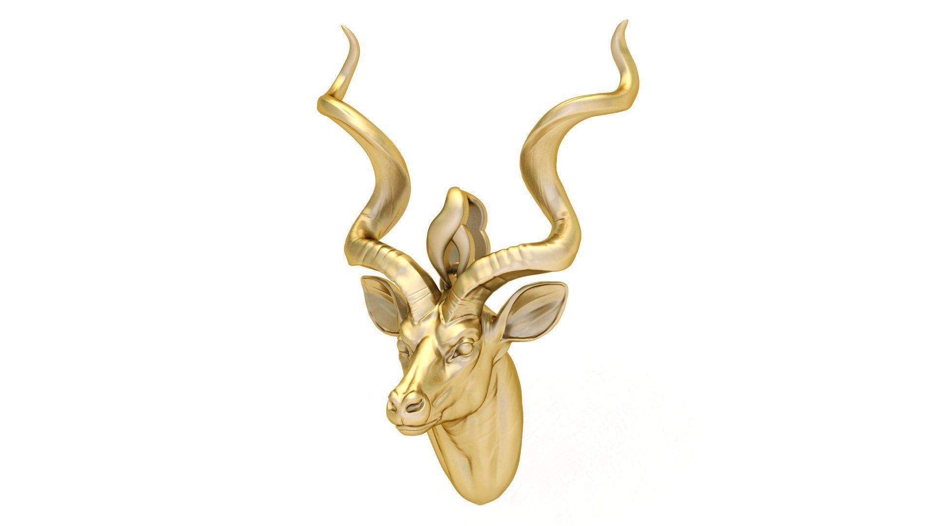 Antelope Pendant 3D print model_6