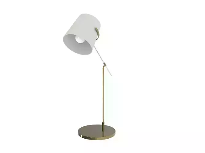 Desktop golden lamp