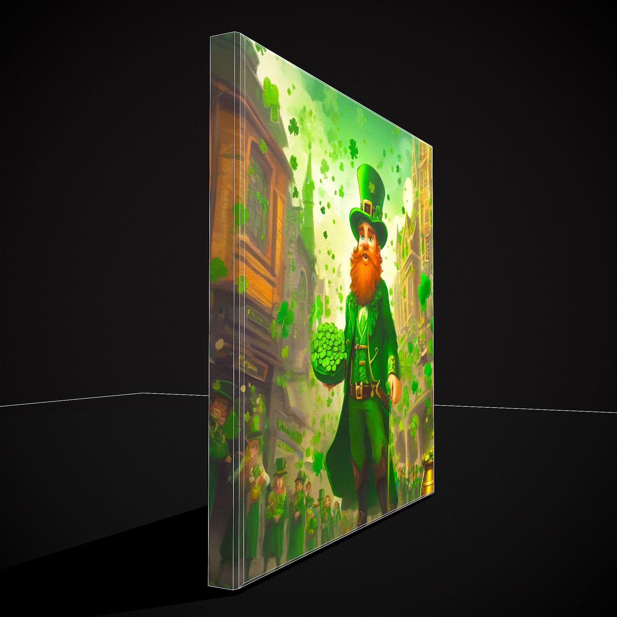 St  Pattys Painting One Low-poly 3D model_6