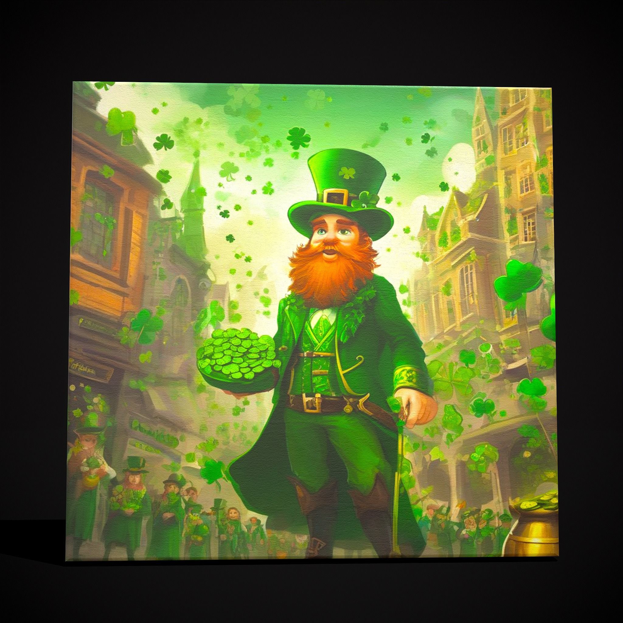 St  Pattys Painting One Low-poly 3D model_3