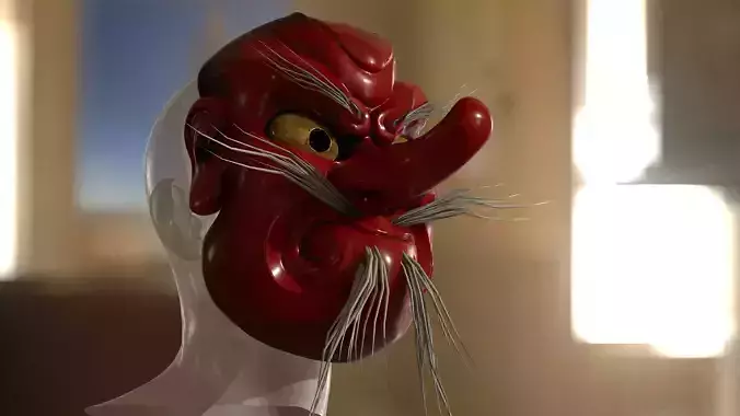 Tengu Japan mask 3D model