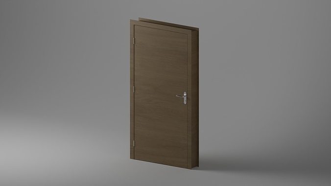 Single Door - Plain design - 12 Handles - Revit 2020 3D model