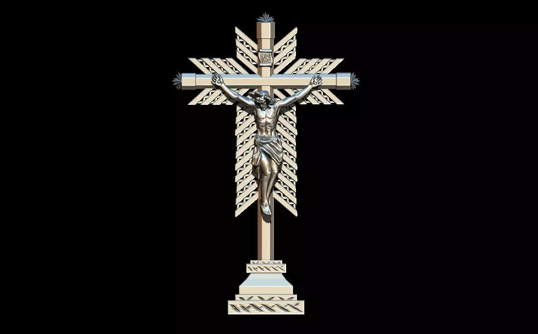 Buga Christ pendant 3D print model_0