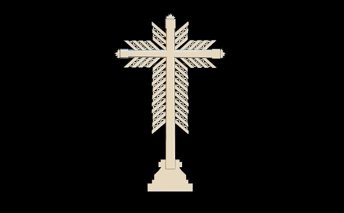 Buga Christ pendant 3D print model_6