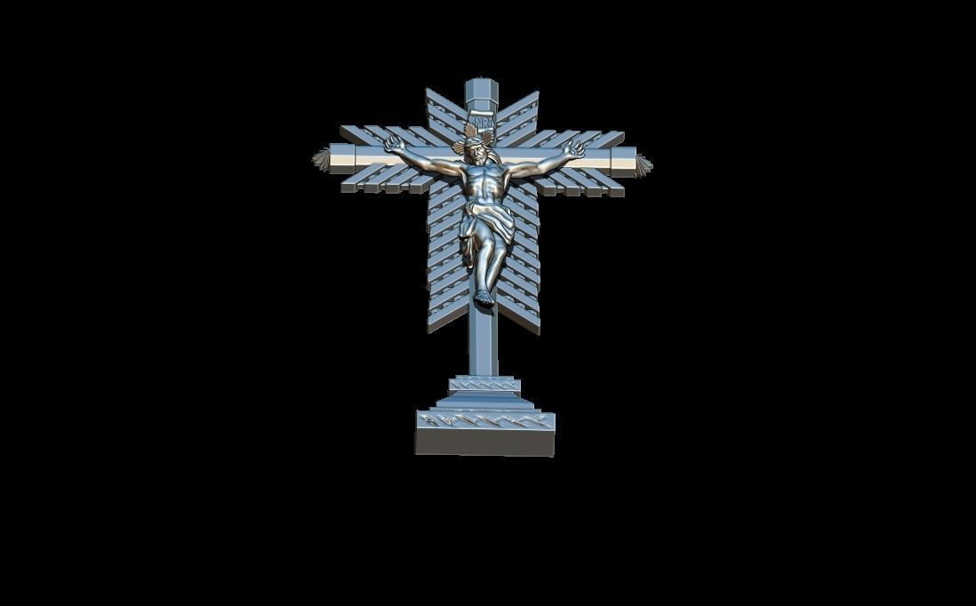 Buga Christ pendant 3D print model_1