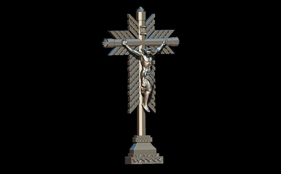 Buga Christ pendant 3D print model_2