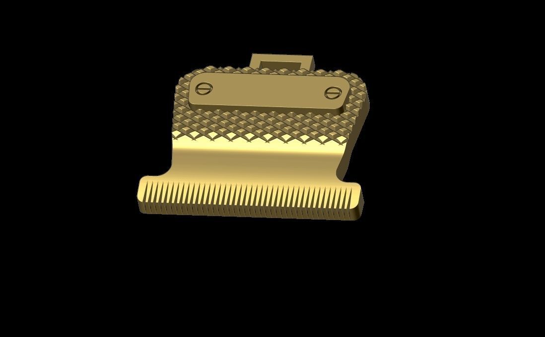 Barber Straight Edge Razor Pendant 3D print model_1