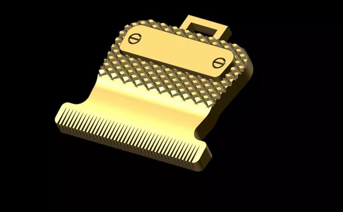 Barber Straight Edge Razor Pendant 3D print model_0