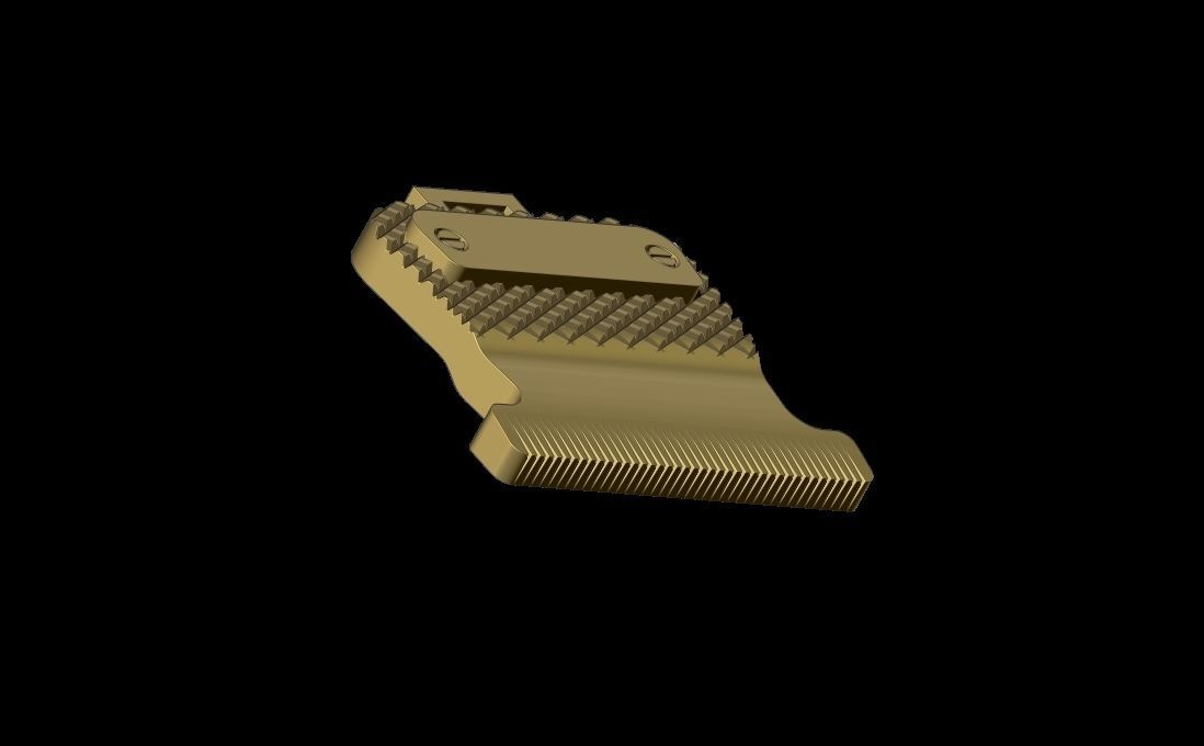 Barber Straight Edge Razor Pendant 3D print model_5