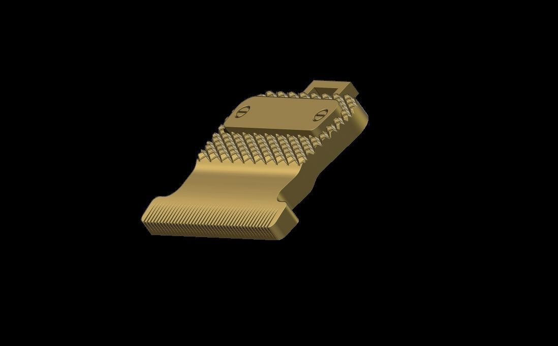 Barber Straight Edge Razor Pendant 3D print model_4
