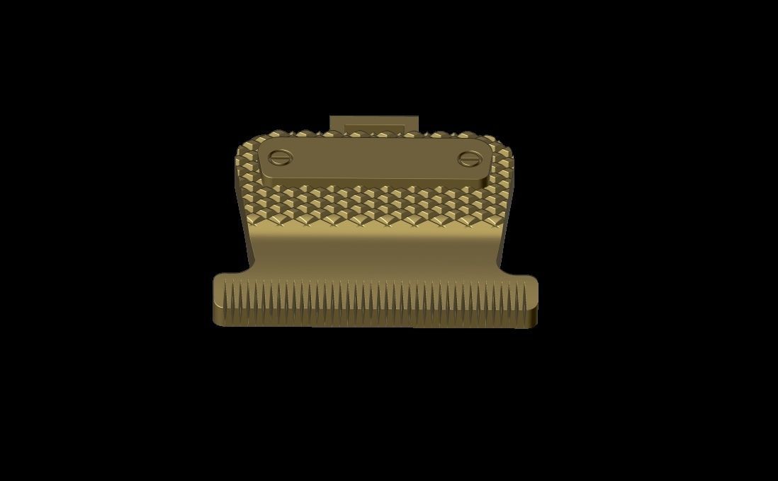 Barber Straight Edge Razor Pendant 3D print model_3