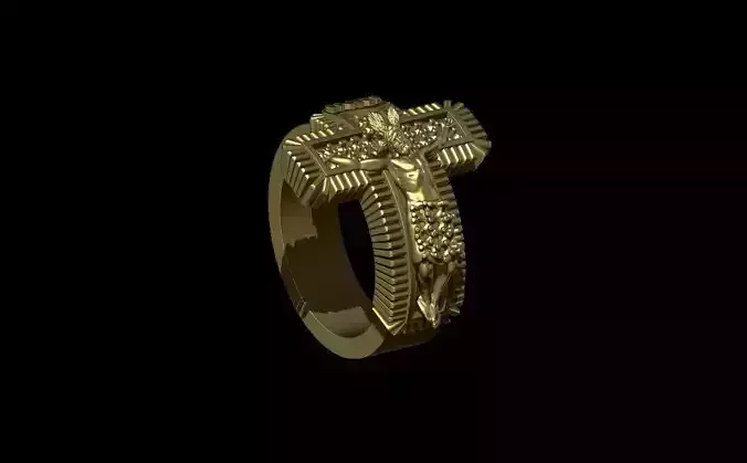 Buga Christ ring 3D print model