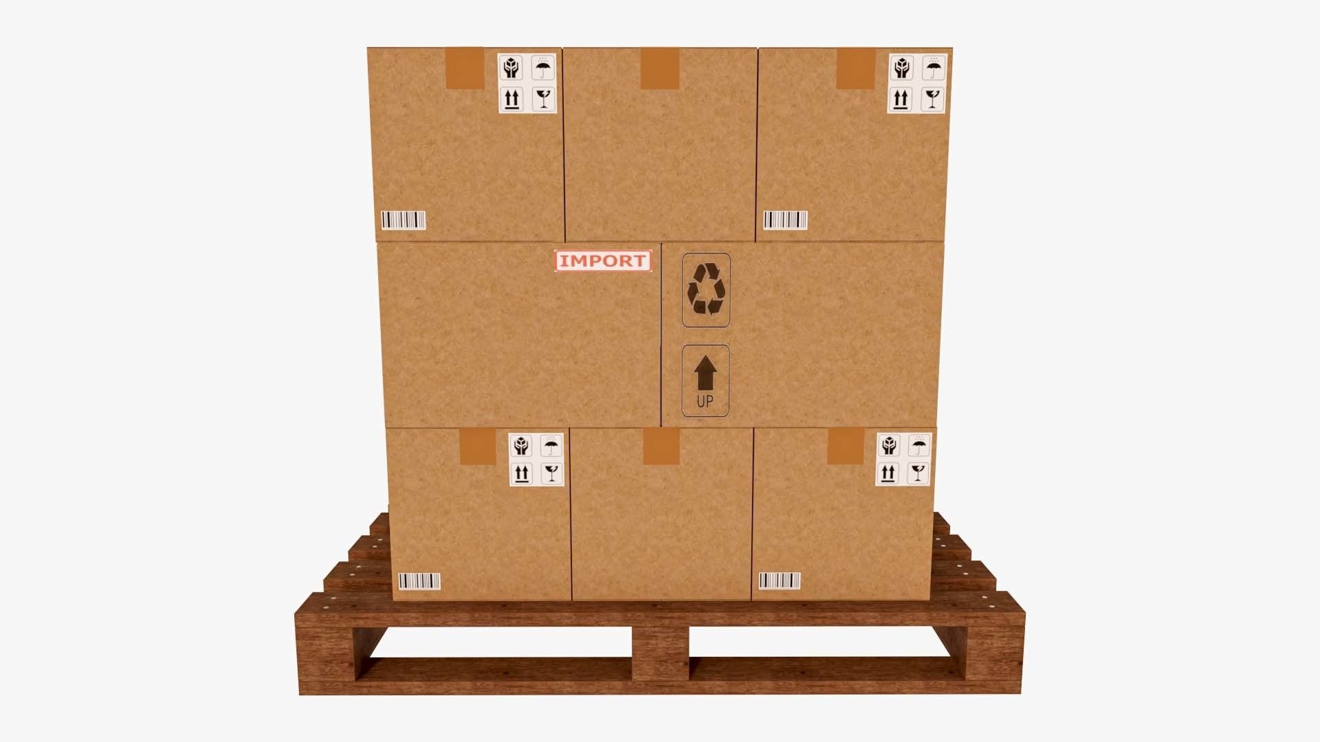 Pallet  3D model_2