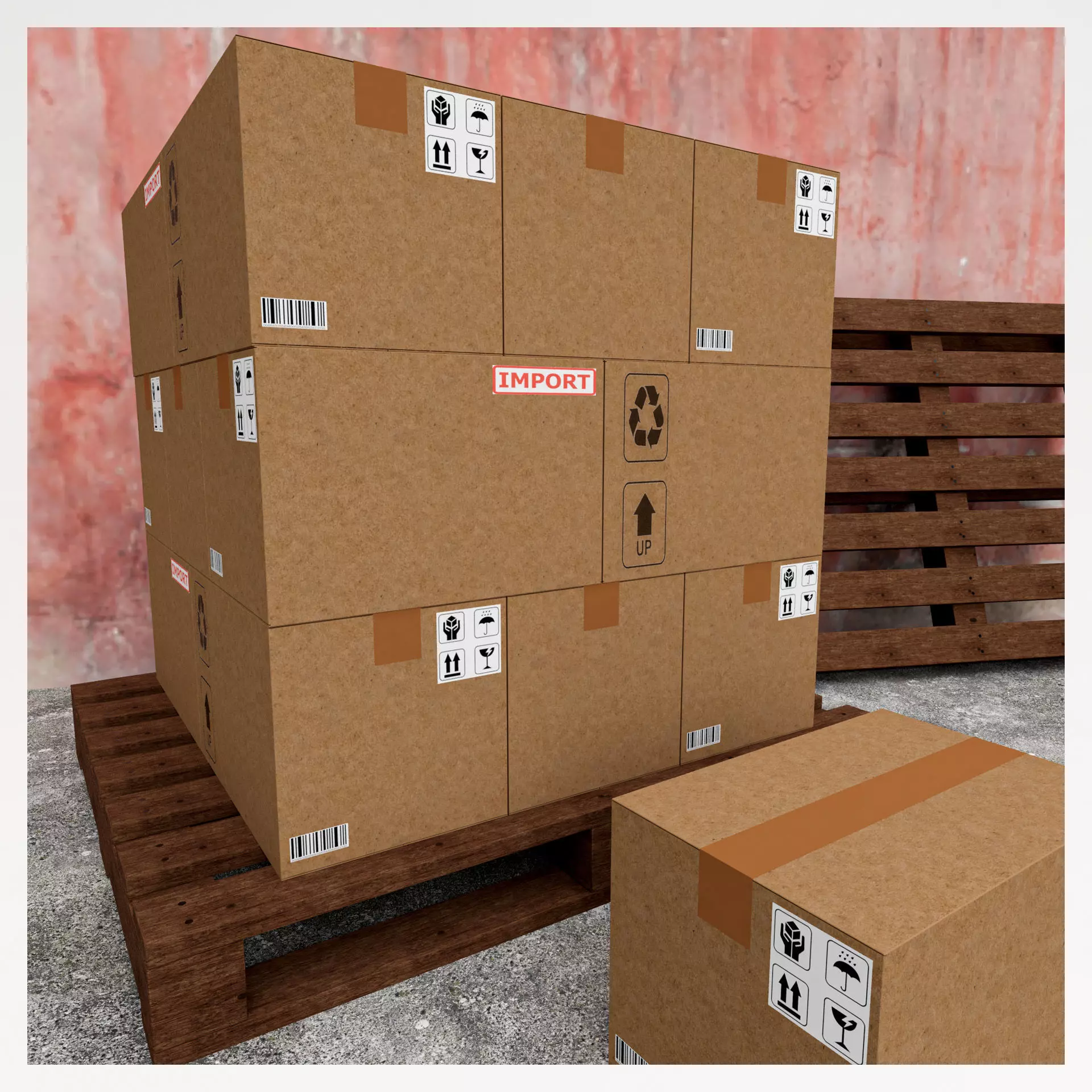 Pallet  3D model_0
