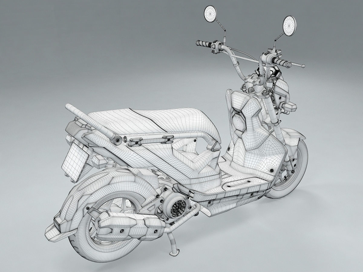 Honda Zoomer X 110cc Scooter 3D model_11