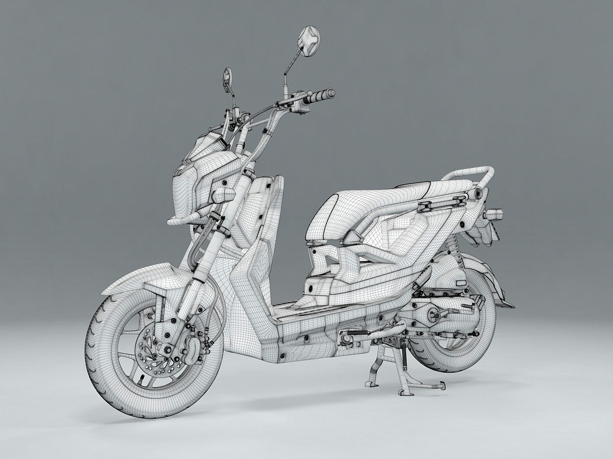 Honda Zoomer X 110cc Scooter 3D model_12