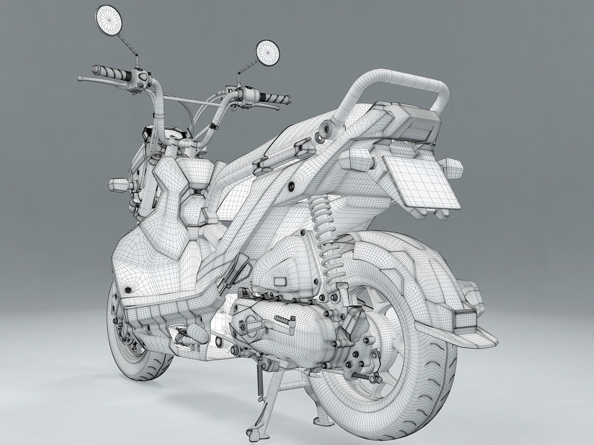 Honda Zoomer X 110cc Scooter 3D model_13