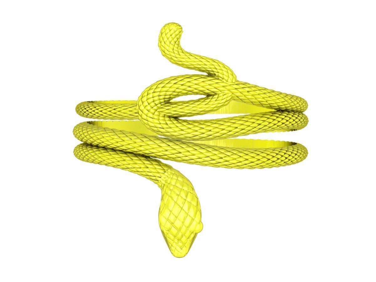 A6266 Snake Women Bangle 3D print model_1