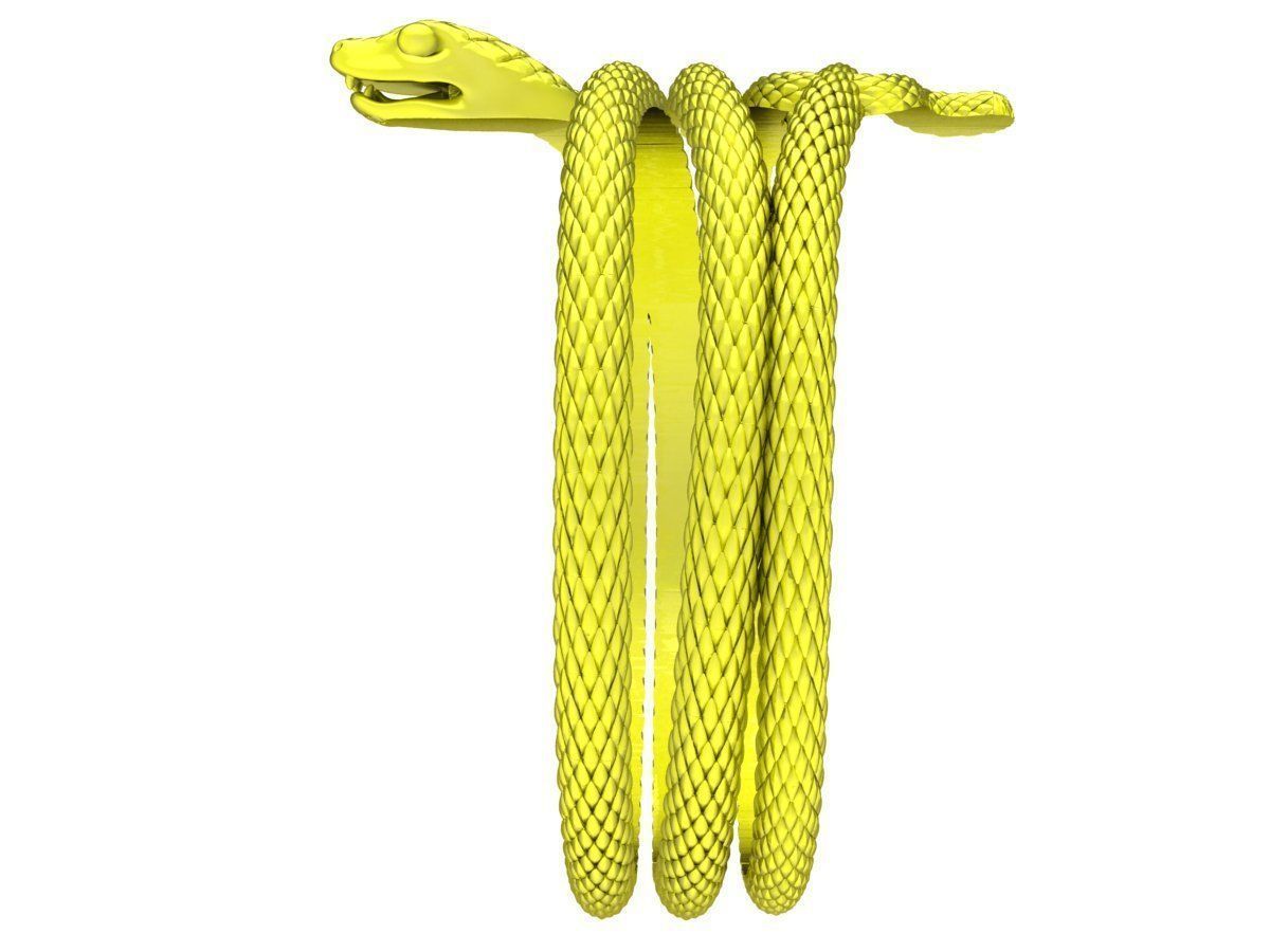 A6266 Snake Women Bangle 3D print model_3