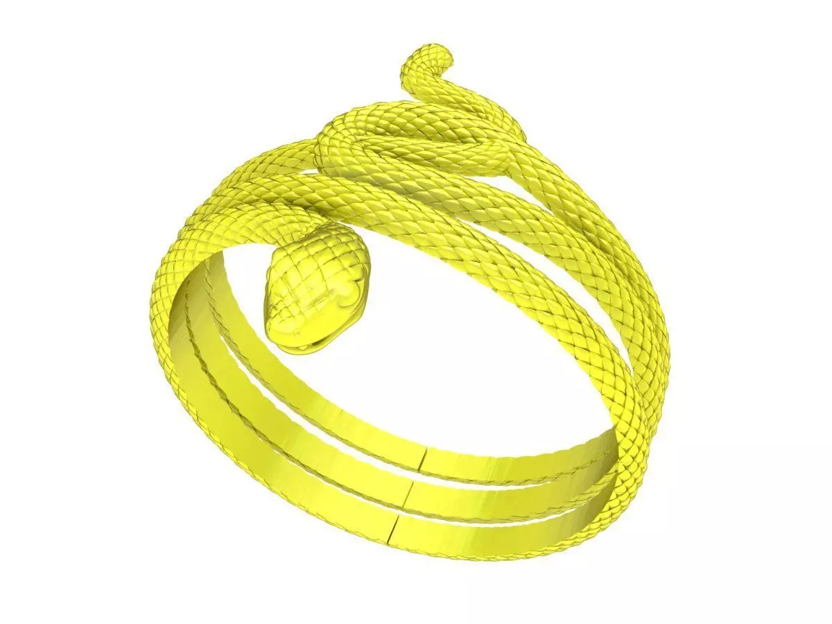 A6266 Snake Women Bangle 3D print model_0