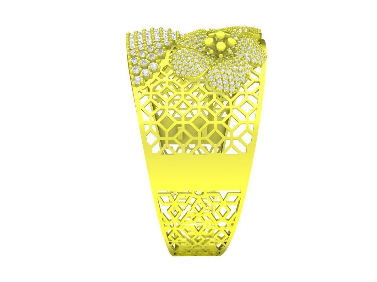 A6282 New Design Luxury Flower Branches Women Bangle 3D print model_3