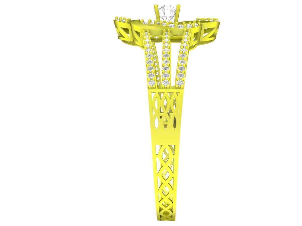 A6287 Luxury Vietnamese Diamond Women Bangle 3D print model_4