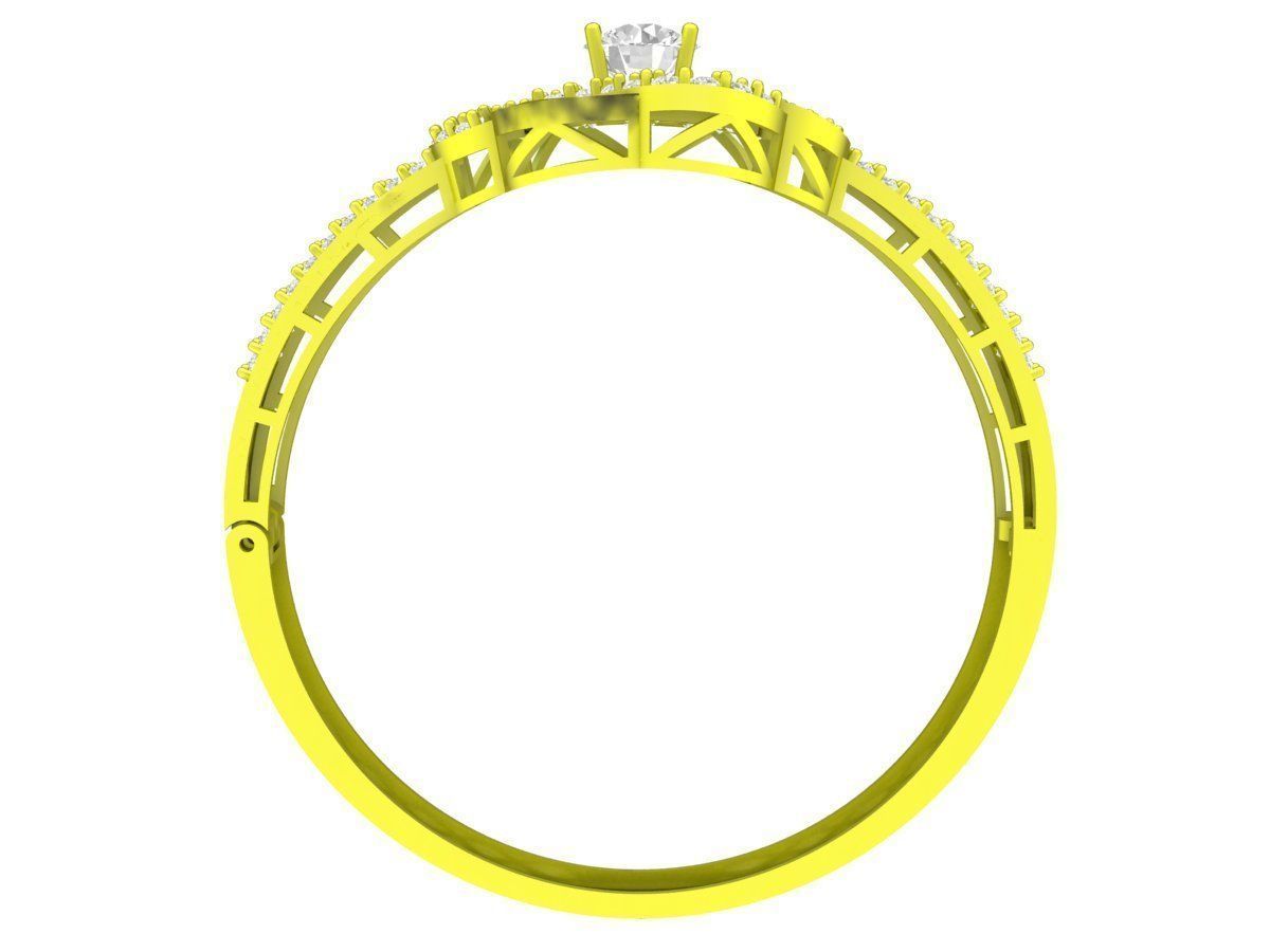 A6287 Luxury Vietnamese Diamond Women Bangle 3D print model_3