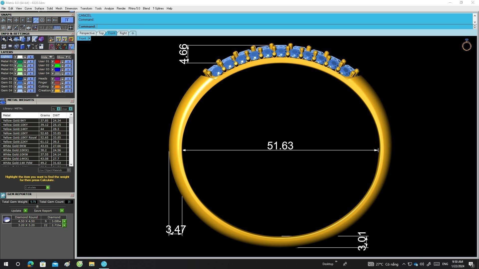 A6320 Diamond Women Bangle Bracelets 3D Model 3D print model_6