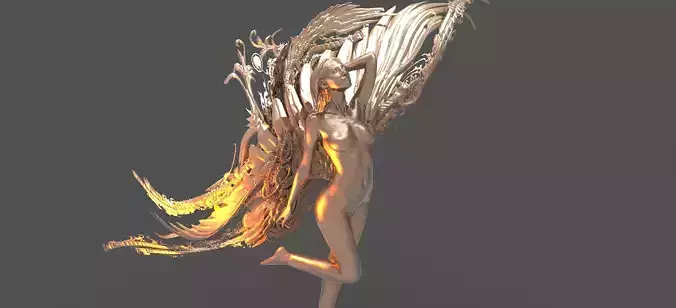Melting Time Sculpture 3D model