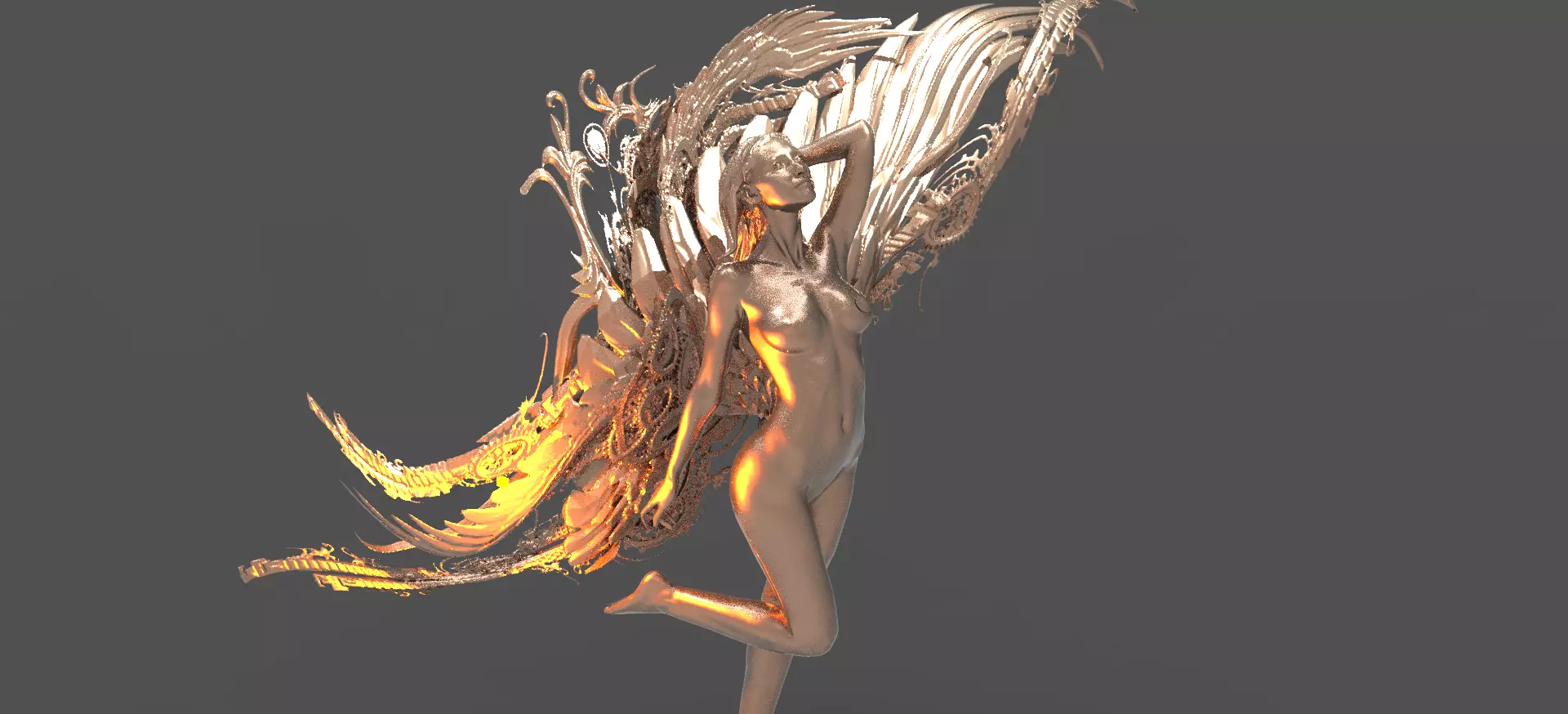 Melting Time Sculpture 3D model_0