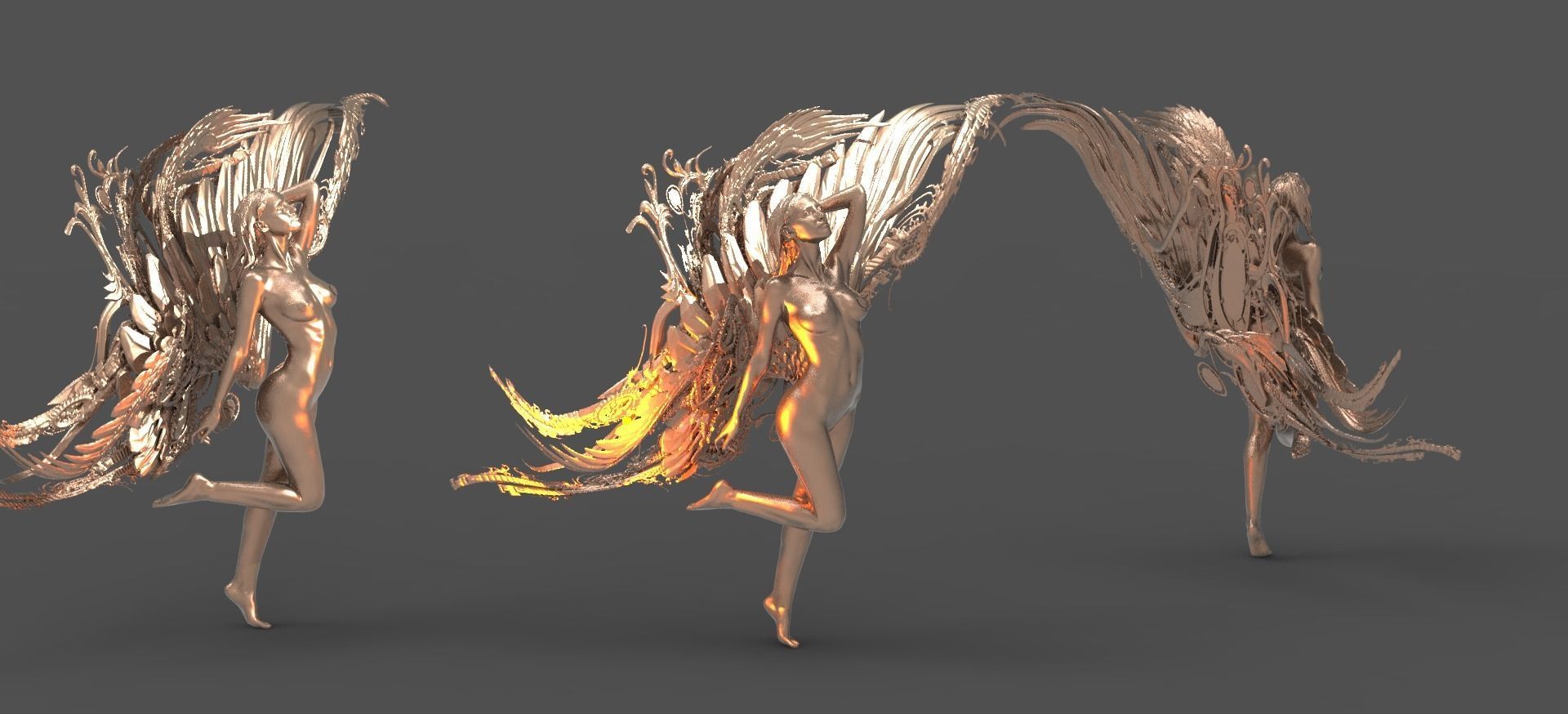 Melting Time Sculpture 3D model_1