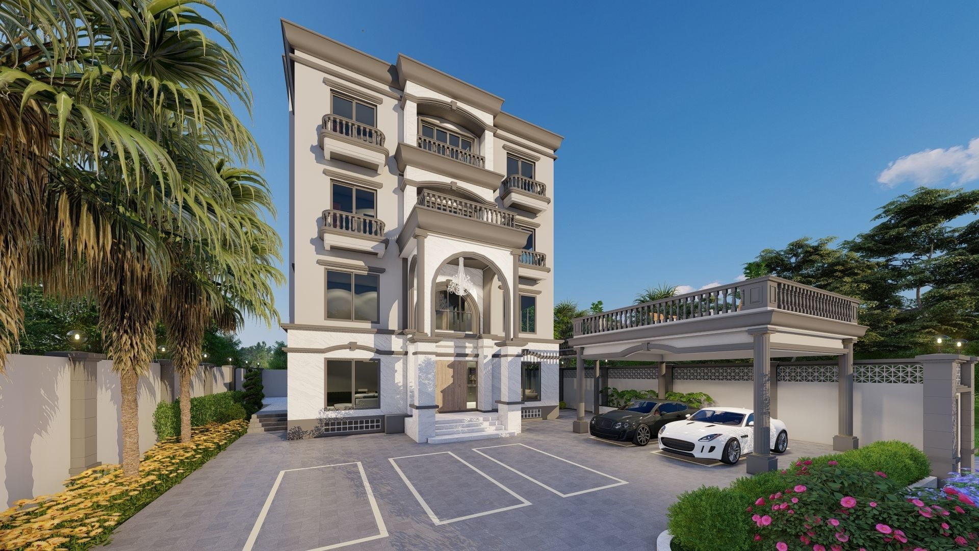 4th Floor Classic mansion 3D model_1