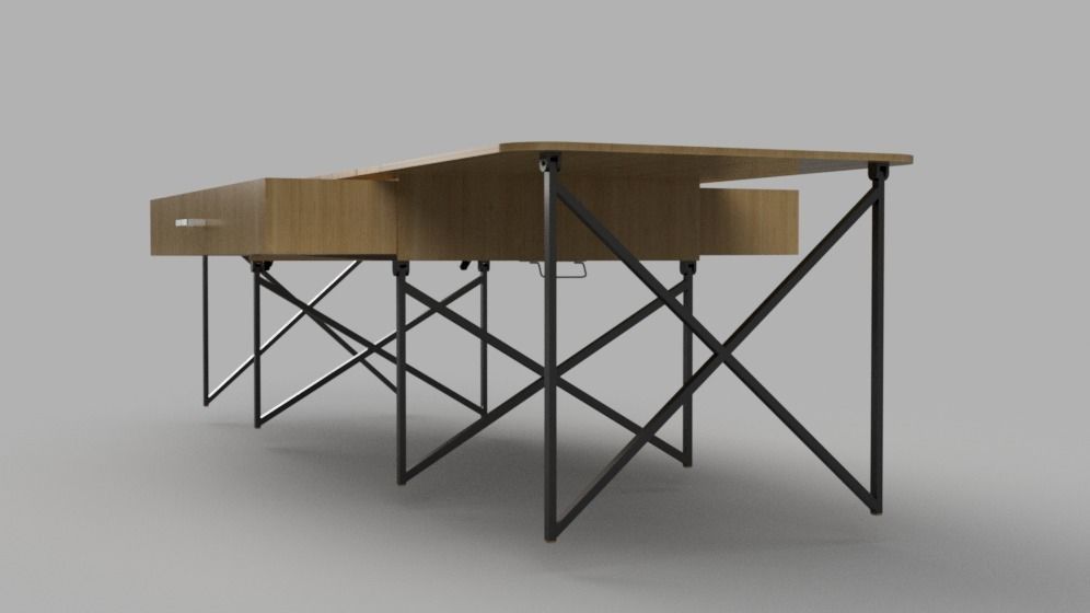 Portable table 1 3D model_5