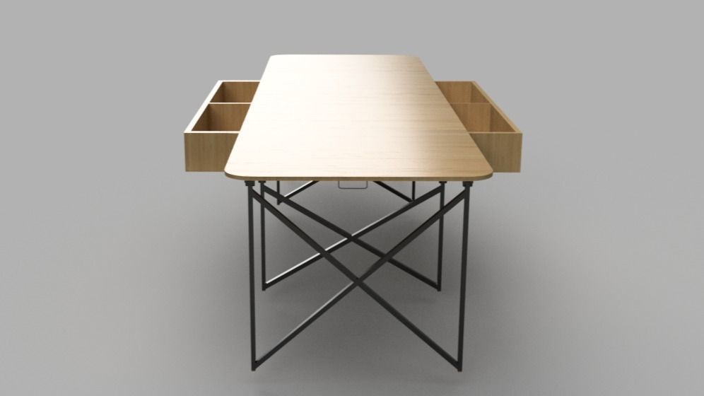 Portable table 1 3D model_9