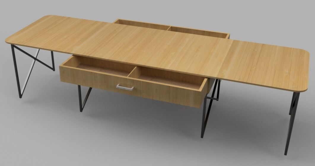 Portable table 1 3D model_4