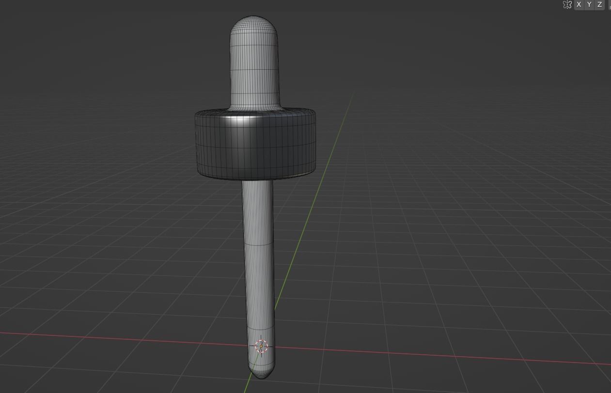 Serum Bottle - Dropper Bottle 3D model_2