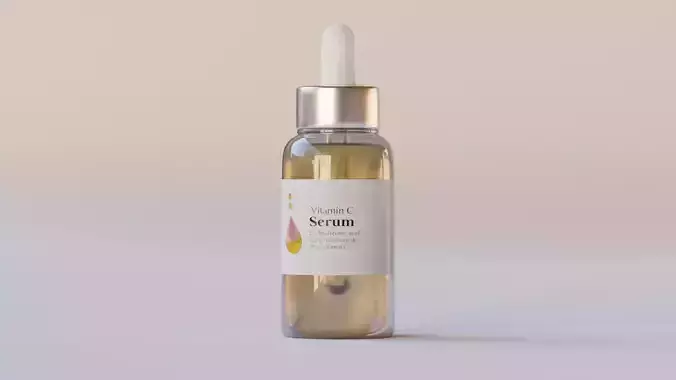 Serum Bottle - Dropper Bottle 3D model