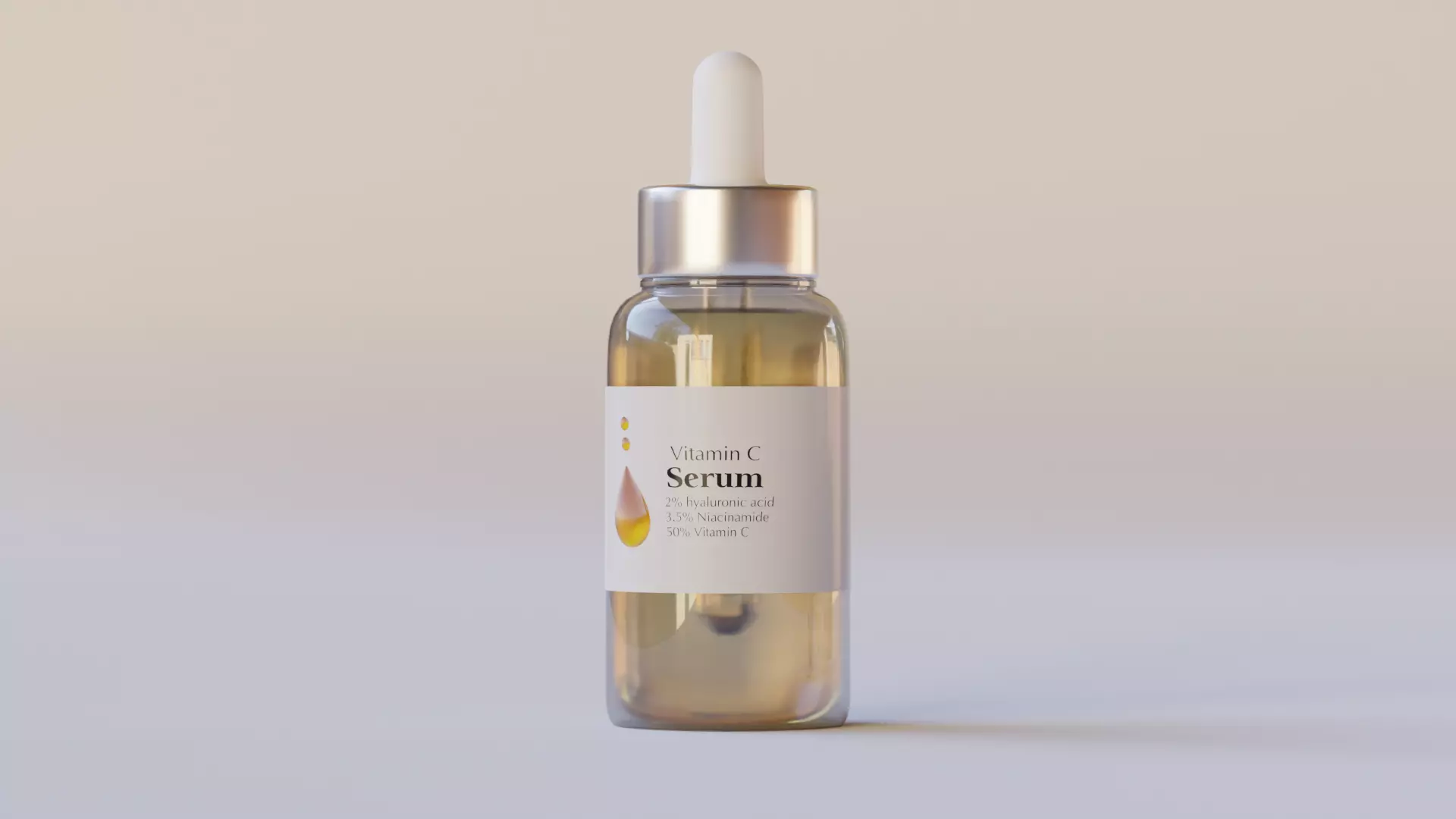 Serum Bottle - Dropper Bottle 3D model_0