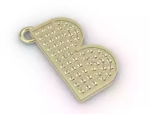 B Letter Pendant